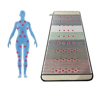 7 Gemstone Physiotherapy Meditation Energy Pemf Mat Far Infrared Heating Promotes Blood Circulation 