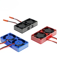 RC car for 1/7 1/8 1/10 Motor radiator 540 550 3650 3660 3670 Motor cooling high-speed fan dual fan 