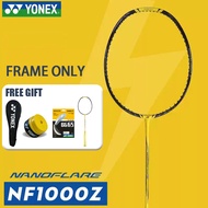 YONEX NANOFLARE 1000Z Badminton Racket Full Carbon 4u/g5 FRAME ONLY With Free Bag String BG65
