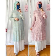 ASKA.ID - ADELIN PLISKET DRESS IMPORTED PLEATS GAMIS PREMIUM MUSLIMWanita