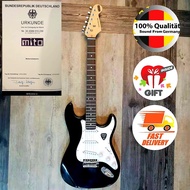 Mito ST (Glossy) Stratocaster Black Electric Guitar # OAG F310 Telecaster LesPaul Tele Wings Bass Ca