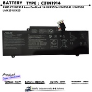 (ส่งฟรี ประกัน 1 ปี ) แบตเตอรี่โน๊ตบุ๊ค C31N1914 For Asus ZenBook 14 UX435EA UX435EAL UX435EG 0B200-