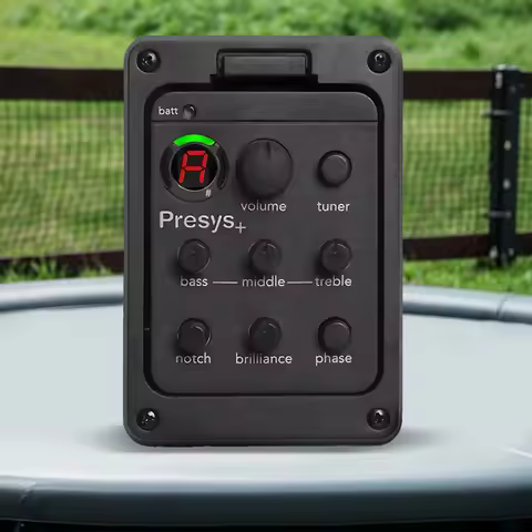 1/2/3PCS 201 Guitar Pickups Onboard Preamp System Acoustic Guitar EQ Tuner 4-Band Equalizer Mic Blen