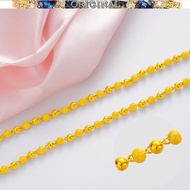 916 Gold Atmospheric Lady Necklace Personalized Scrub Transfer Beads Beads Gold Necklace Jewelry in stock