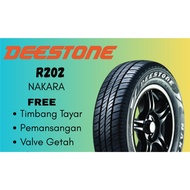 TAYAR DEESTONE MADE IN THAILAND NAKARA R202 155/70R12 TAHUN 2025 FREE VALVE GETAH SETIAP 1BIJI PEMBE