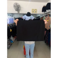 Black Stretch Skirt Waist 40/64 Inches Back Slit