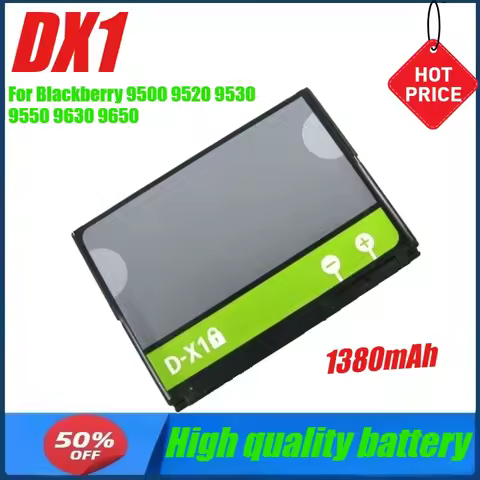 1380mAh D-X1 DX1 Battery for Blackberry 9500 9520 9530 9550 9630 9650 8900 8910 Mobile Phone