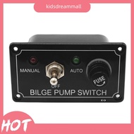 [KidsDreamMall.my] 3 Way Marine Pump Switch Panel 12V Bilge Pump Switch Panel for Car Boat Marine