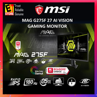 MSI MONITOR MAG 255F E20 25" 200HZ 0.5ms / MAG 275F 27" 180HZ  1ms- ESPORT GAMING MONITOR - IPS  FHD