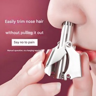 1PCs Manual Nose Hair Trimmer Stainless Steel Ear and Nose Hair Remover Nose Razor Clipper Washable 