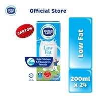 [Bundle of 24] Dutch Lady UHT Milk Low Fat (200ml )