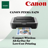 CANON E470 ALL IN ONE PRINTER WITH WiFi FREE PG-47 INK & CL57S