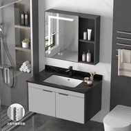 【SG Sellers】Bathroom Cabinet Mirror Cabinet  Bathroom Mirror Cabinet Suspended Vanity Bathroom Cabinets Luxury Washbasin
