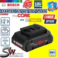COMBO Bosch 1x / 2x Battery Pack ProCORE18V 4.0Ah / 18V Expert 4.0Ah Professional