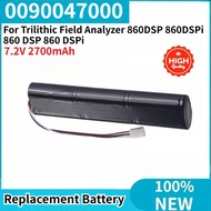 100% New 0090047000 High Quality Replacement Battery 7.2V 2700mAh for Trilithic Field Analyzer 860DS