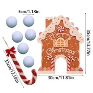 Gingerbread Golf Game Set Christmas Gingerbread Golf Game Set