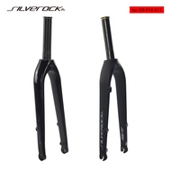 SILVEROCK MINI-TER Carbon Fork 20in Plus 22" Disc Brake O.L.D 100mm 28.6mm Flat Mount Special for TERN Verge D9 P10 X11 Folding Bikes