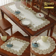 Embroidered Lace Table Runner / Dining Table Runner For 4 6 8 Seater / Alas Meja / Hiasan Meja / Pel