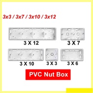 PVC Nut Box Surface Type 3X3/3X6/3X7/3X10/3X12 Switch Socket Base Nut Box