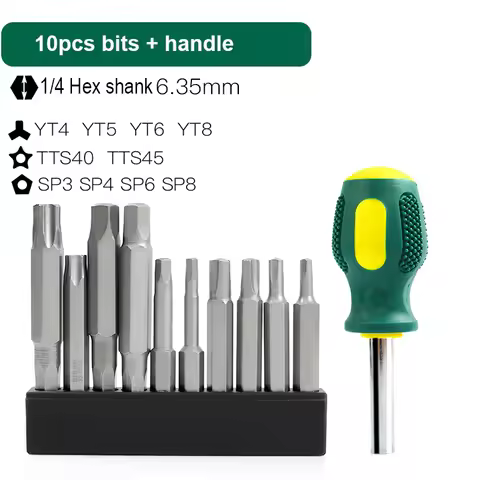 1/4' Hex Bicycle Special screwdriver bit Y-shaped T4 Y5 Y6 Y8/pentagonal SP3 SP4 SP6 SP8/ Five star 
