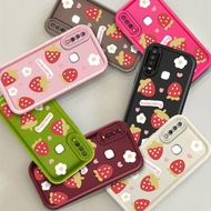 Trendy Flowers Strawberry Case For OPPO A7 A12S F11 A9X A94 A79 A80 A57 A77 A5S Reno 4F 5F 7Z 8Z A53