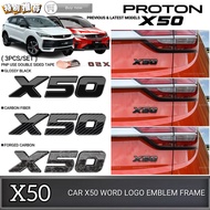 AMAZING PROTON X50 CAR LOGO EMBLEM COVER GARNISH X50 WORD EMBLEM LOGO BADGE COVER ACCESSORIES
