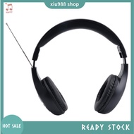 (xiu988) Personal FM Radio Headphones Ear , Wireless Headset Built in Radio for Mowing, Jogging, Wal