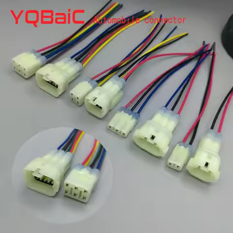 1/5PCS 2 3 4 6 Pin Sumitomo HM 090 Auto Electrical Wire Cable Connector 2.2MM Male Female Plug With 