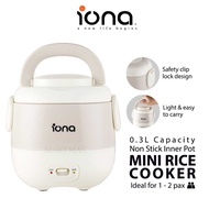 IONA 0.3L Mini Rice Cooker Non Stick 迷你电饭锅 迷你電飯鍋 - GLRC031