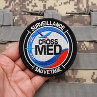【Customized】AQ Aviation Medical Rescue Tactical Embroidered Morale Badge3D Velcro Patch /Badges/armb