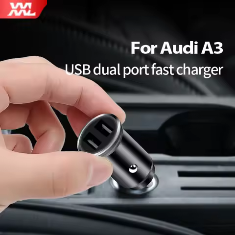 Dual USB car charger 2 port Cigarette Lighter Adapter Charger USB Power Adapter For Audi A3 8Y A4 B9