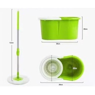 Spin Mop/Tornado Mop 360 Spin Map dry Bucket with Mop Pole &amp; Microfiber Mop Heads