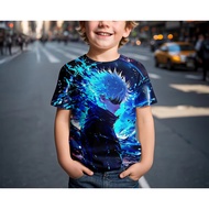 3D Summer Children's Glasses Fashion Caesar's Juice 3d Printing Cool Boys Short Sleeve