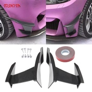 [Bilibili1] SiaBiced ABS Canards Front Lip Splitter Fins Car Body Kits Exterior Aerodynamic Accessor