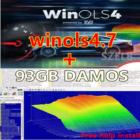 2024 hot selling Winols 4.7 software+93GB Damos file latest ECU programming tool+installation video 