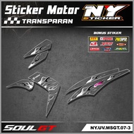 Stiker Transparan Mio Soul GT 115 - Stiker Striping Variasi Mio Soul