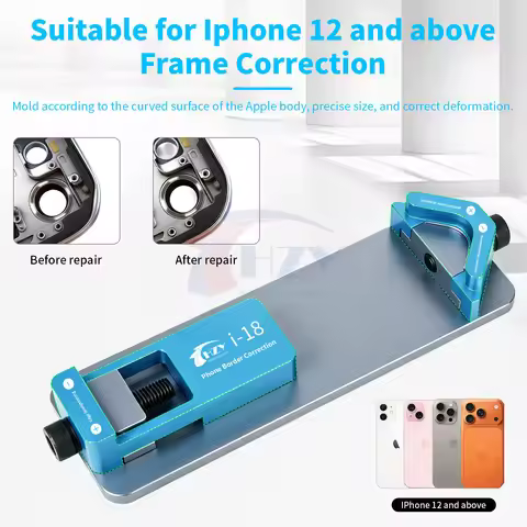 HZY I-18 Phone Frame Correction Tool Aluminum Alloy Straightening Jig For iPhone 12-17 PM Bent Midfr