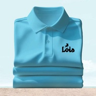 Short SleevePOLO L015 Black text Premium Quality Men and UnisexWanita S-3XL