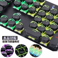 K K845 Mechanical Keyboard 104-Key Crystal Keycap pbt Translucent Unique Round Punk cherry Keycap ik