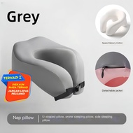 U-shaped travel pillow - 360° head and neck support for travel, driving, and office rest.