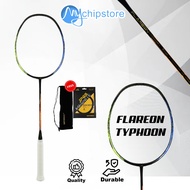BADMINTON RACKET HUNDRED FLAREON TYPHOON 4U 5UOriginal FREE BAG + STRINGS