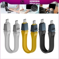 [SONONIA] Short USB-C to USB-C 80 Gbps 13 Cm USB C to USB C High Speed Transfer Cable for Docking St