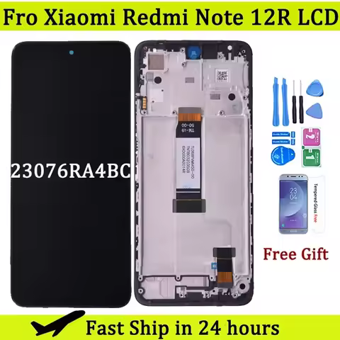 6.79'' For Xiaomi Redmi Note 12R LCD 23076RA4BC Display Touch Screen Panel Digitizer For Xiaomi Redm