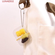 LUNAEDGE Mini Fast Food Box Keychain, Plastic Fast Food Box Simulation Fast Food Box Keychain, Mini 