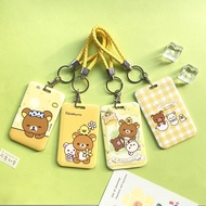 Rilakkuma Tag Holder Cute Holder Lanyards House Access Card Card Holder Rilakkuma Cute Cartoon