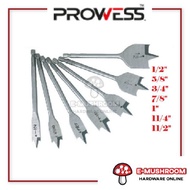 Prowess Flat Spade Bit Mata korek lubang kayu