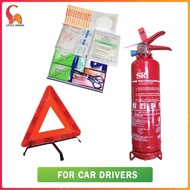 SRI 1kg Fire Extinguisher ABC Dry Powder For Grab Drivers Puspakom Inspection Pemadam Api Kereta