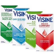 Visine Allergy Eye Relief Multi-Action Antihistamine & Redness Reliever Eye Drops Treatment for Red,