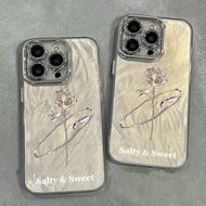 Casing iPhone 11 13 14 15 16 Pro Max Luxury Platinum Rose For girls Case iPhone 13PM 16PM 15PM 14PM 