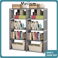 MEIISM 5-Tier Book Shelf, Space-Saving Multifunctional 8 Cube Storage, Book Organize Vertical Freest